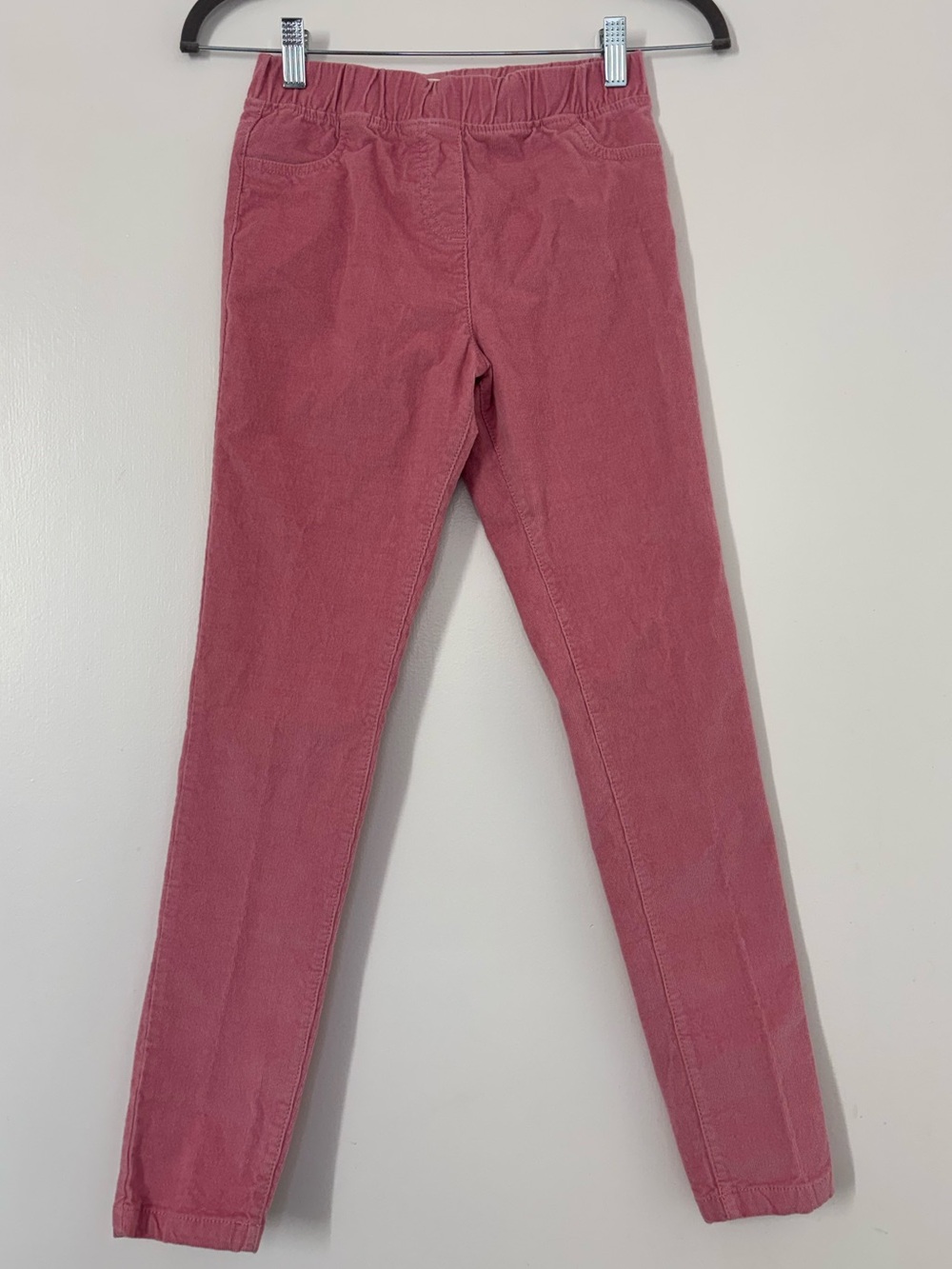 Mini Boden Pink Corduroy Leggings Pants Pull On Skinny Girl Size 11/146 cm